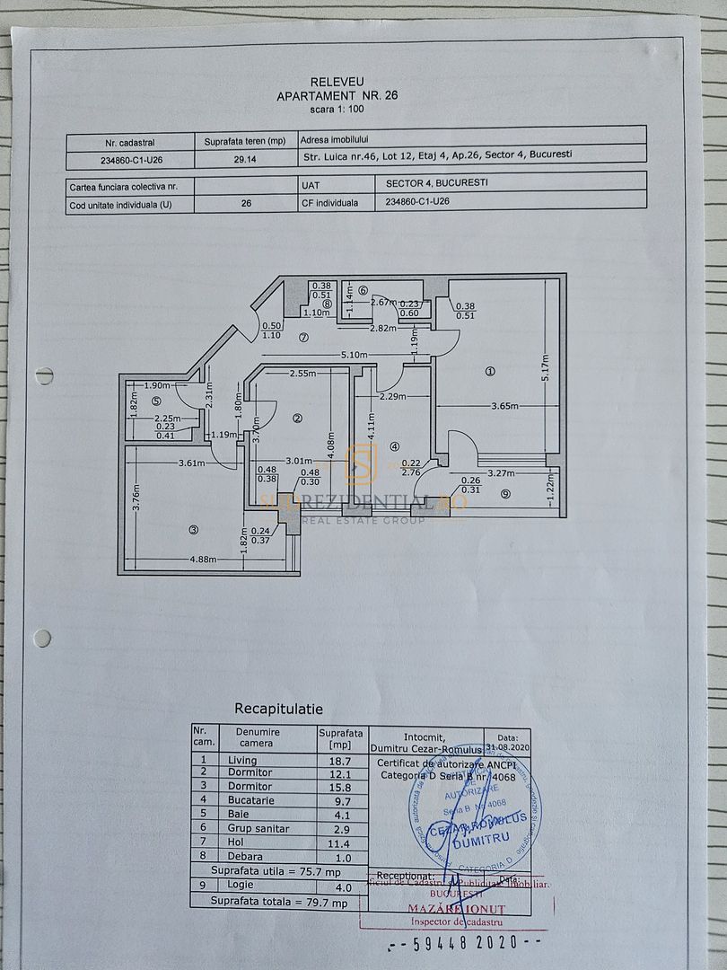 Apartament 3 camere – Brâncoveanu–Luica, Sector 4 | Prima închiriere | - Poză 20