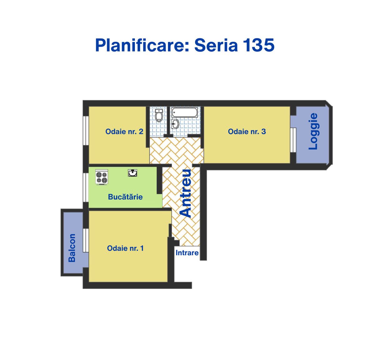 Apartament cu 3 camere, Ciocana - Poză 23