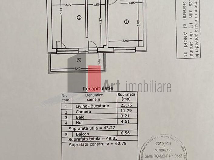 Apartament 2 cam Domenii - Schiță 7