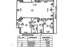 Apartament Premium de 4 Camere | Herăstrău – Grand Residence - Schiță 7