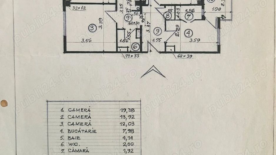 Apartament 3 camere de vanzare decomandat 77.14 mp, zona Drumul Sării - Poză 2