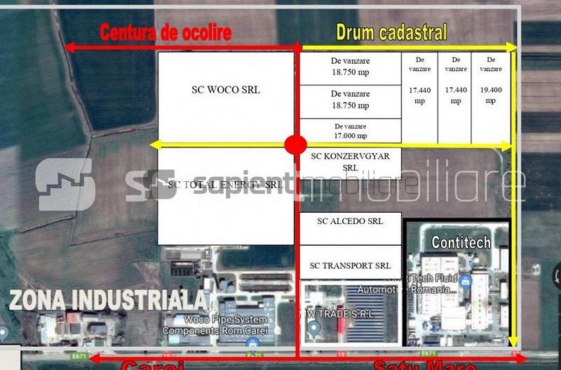 Teren industrial zona Carei - Poză 1