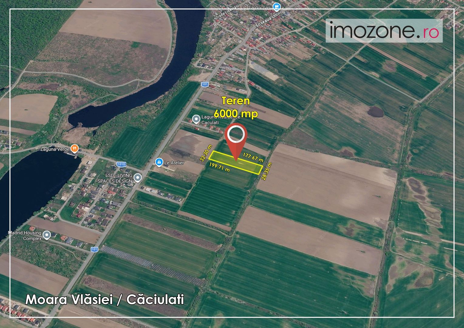 6000 mp, Caciulati - Balotesti, ideal pentru a dezvolta un ansamblu rezidential - Poză 3
