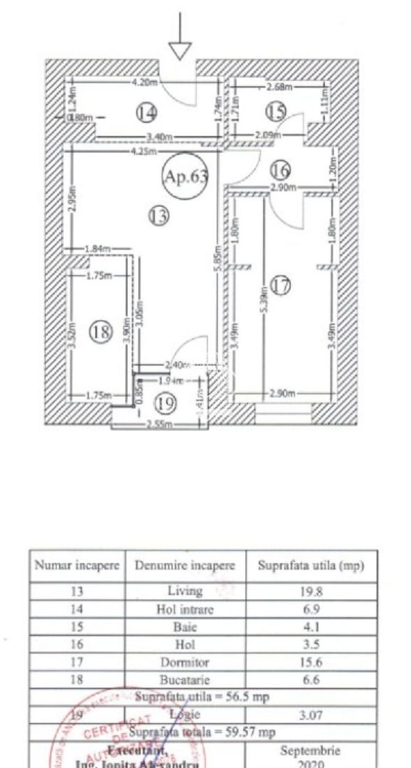 Barbu Vacarescu - 102 The Adress | Apartament 2 camere - Loc de parcare subteran - Poză 10