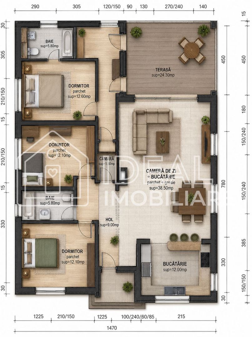 Casa Individuala pe un singur nivel, in Viile Sibiului - Poză 2