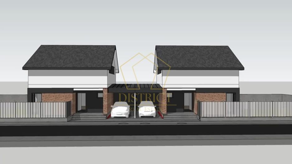 Duplex cu 4 camere, despărțit prin camera tehnica  | Mosnita Veche - Poză 7