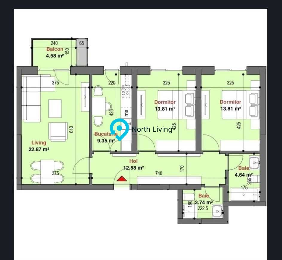 Apartament 3 camere – Exigent Plaza | Lujerului | Complex modern - Poză 8