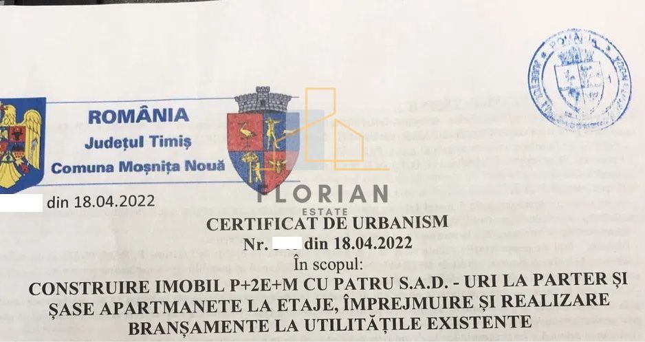 Teren Intravilan pentru bloc Mosnita Noua - Poză 6