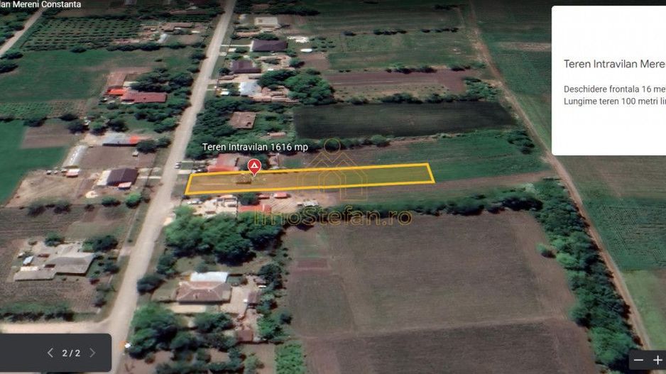 Oportunitate de investitie teren intravilan 1616 mp Mereni Constanta - Poză 7