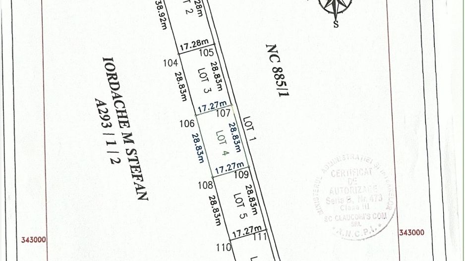 Teren intravilan 498,02 mp langa pădure , strada privata Corbeanca - Poză 1