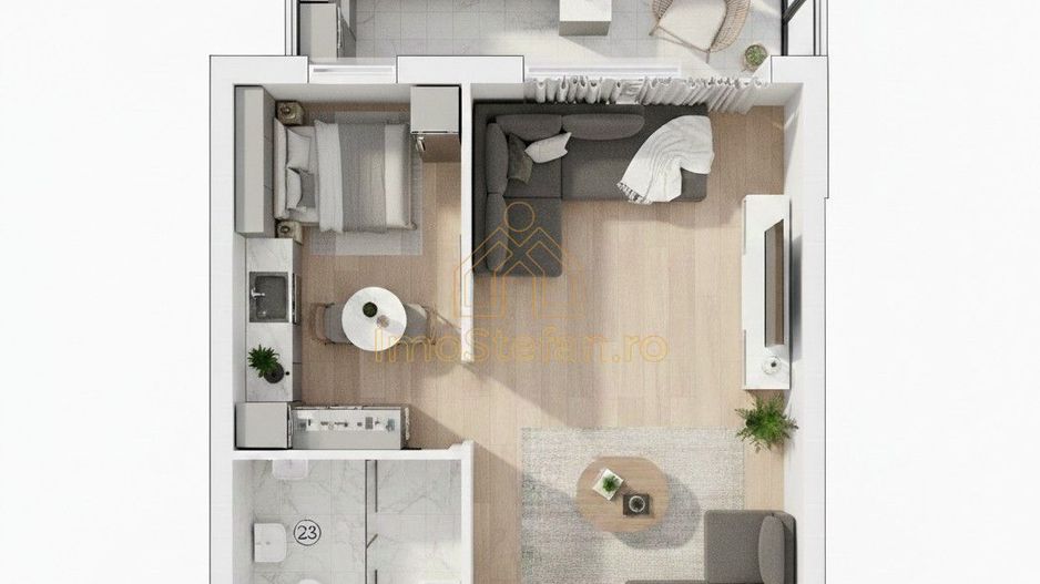 Studio Mamaia Nord Mobilat Utilat | Gaz | 2 Lifturi | Zona Profi - Poză 4