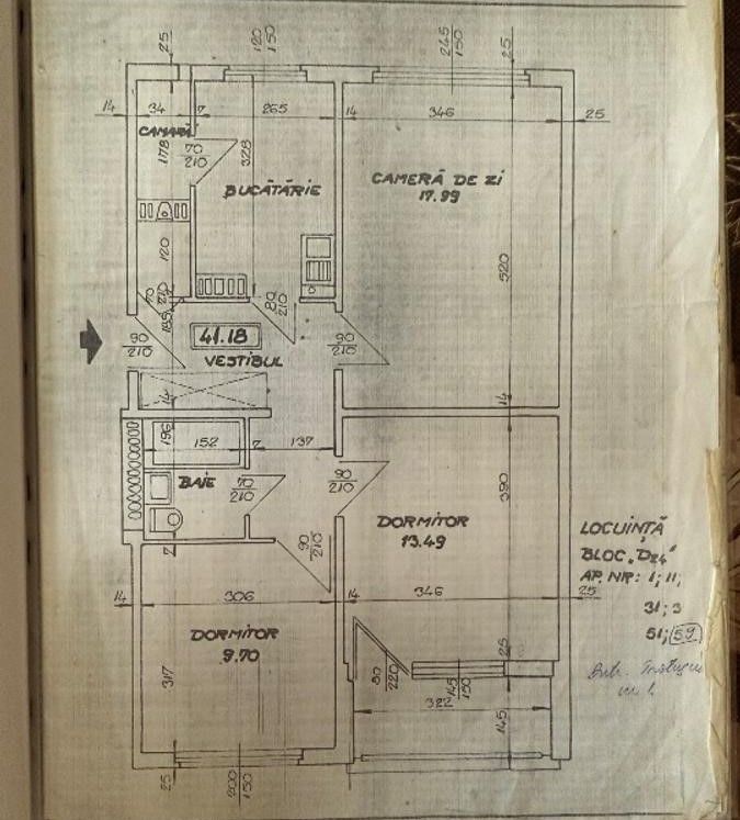 Apartament cu trei camere, Brancoveanu, 130.000€ - Poză 14