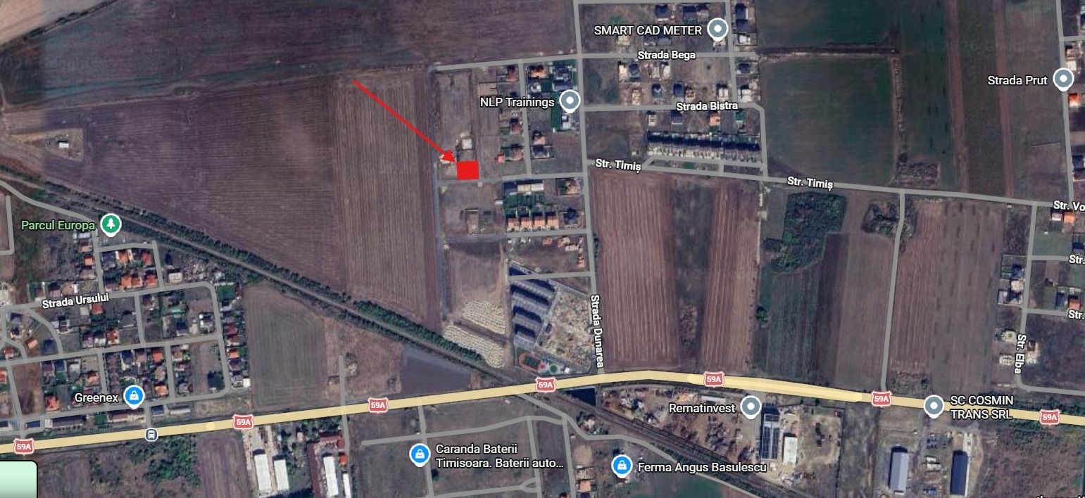 COMISION 0%, Teren 587 MP, 2 Fronuri, Utilitati, Regim P+1E, SACALAZ - Poză 3