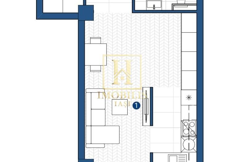 PROMO! Ap. 1 camera, 43.61mp, Galata, 74.155 euro cu TVA INCLUS - Poză 5