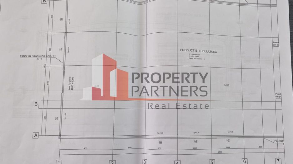 Hală de Producție / Depozitare – 1.740 mp – Zona Centura București / Autostrada - Schiță 3