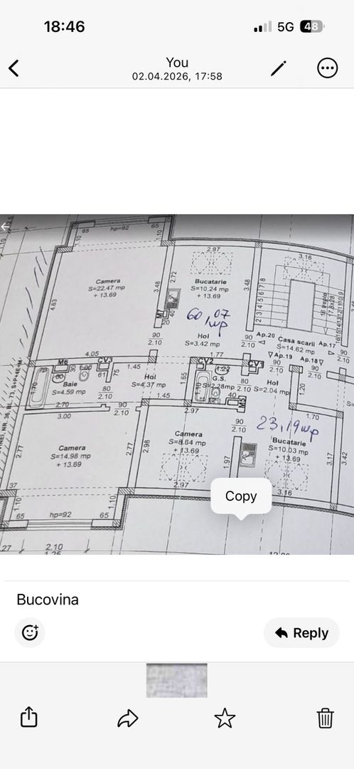 Apartament 2 camere la Mansarda zona Bucovinei - Poză 2