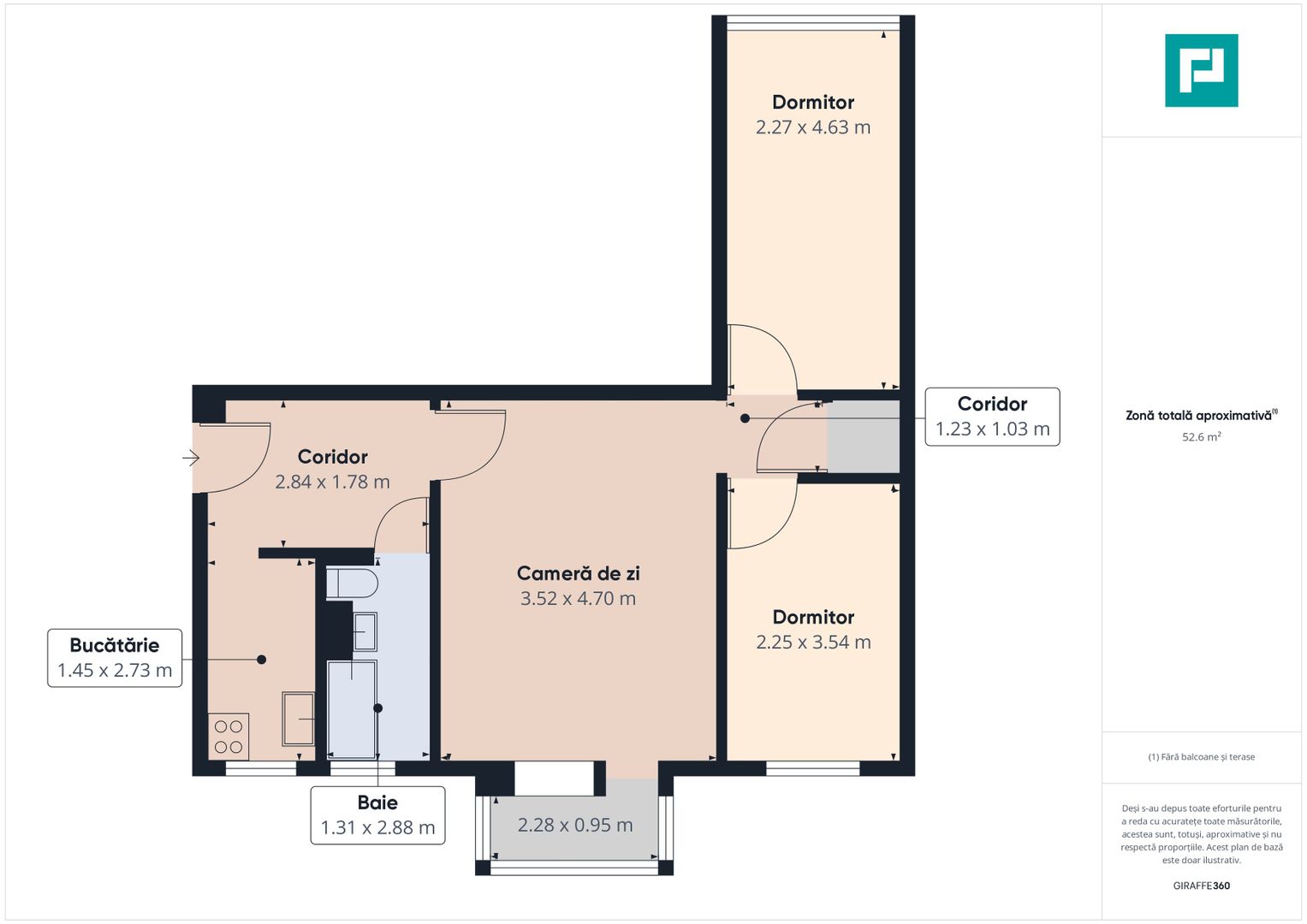 Ocazie! Apartament cu 3 camere, zona Dâmbovița lângă restaurant Nora - Poză 11