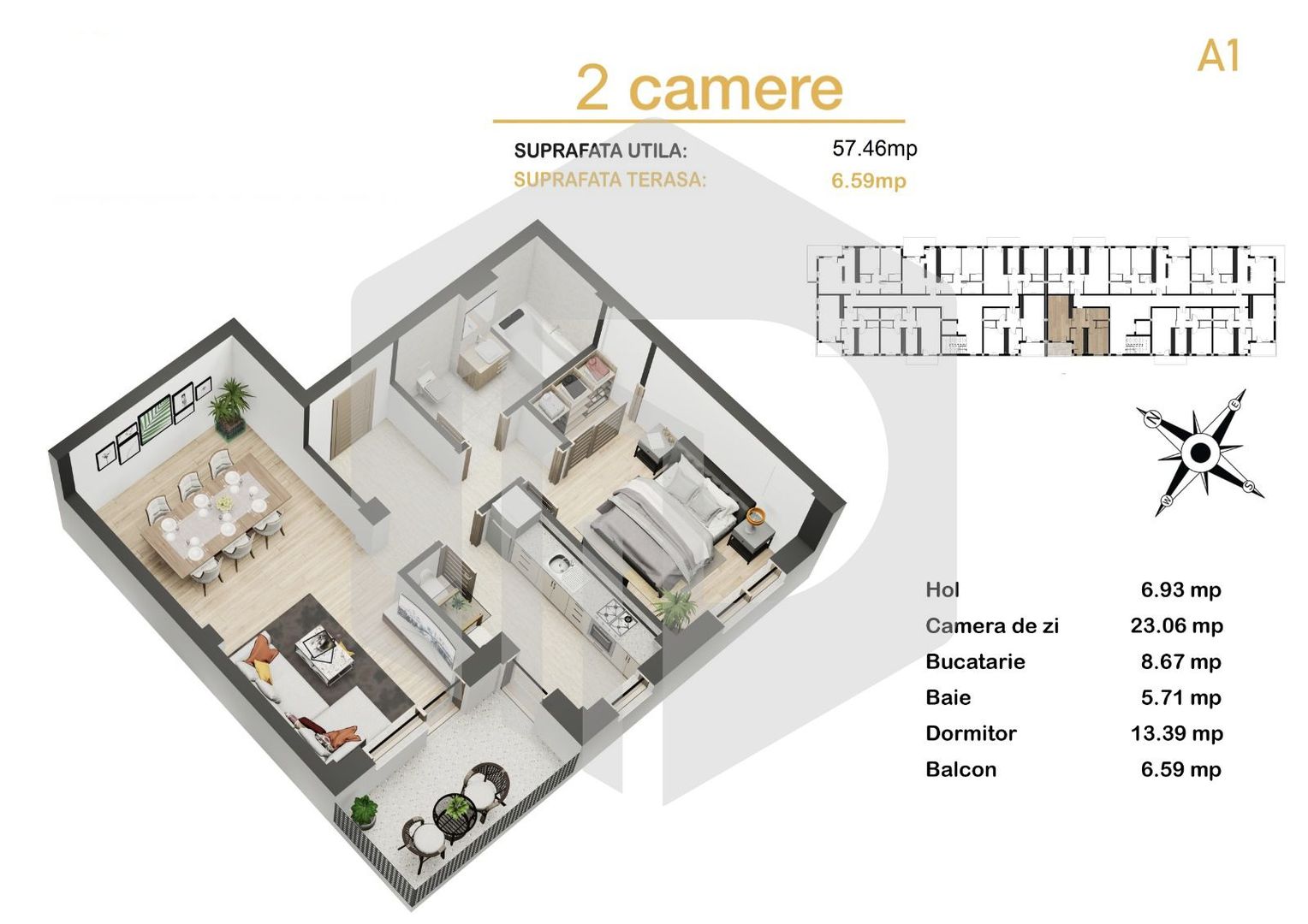 Dezvoltator 2 camere+terasa , zona Dedeman/Mihai Viteazu/Avantgarden - Poză 5