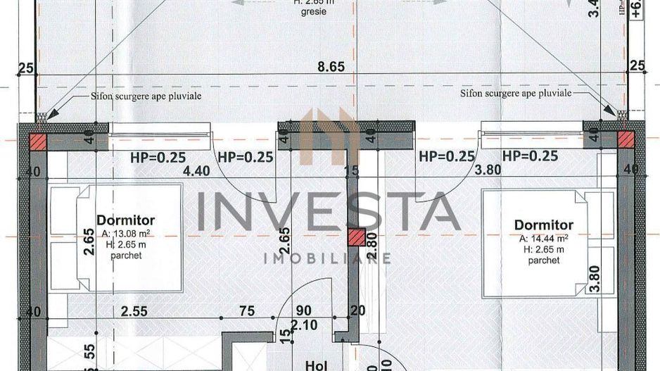 Apartament in vila! 4 camere suprafata utila 115 mp! Terasa de 34 mp! - Schiță 3