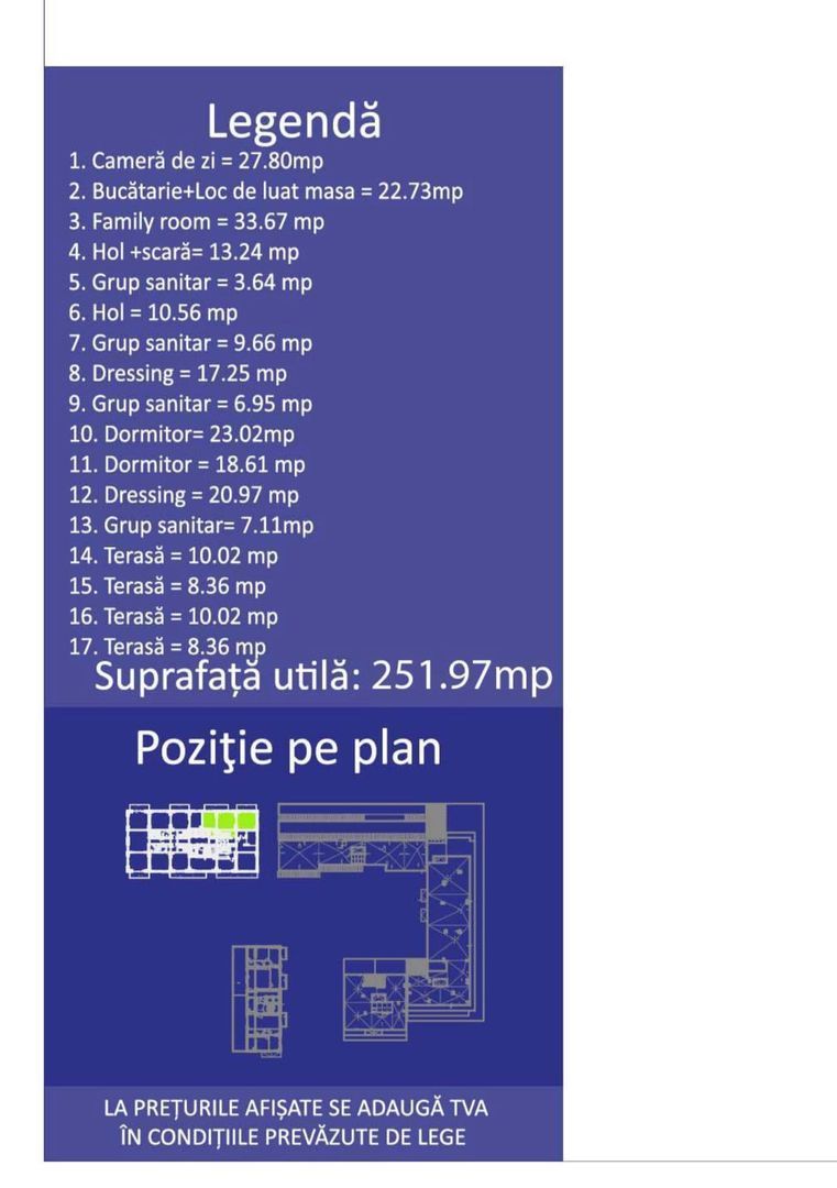 Duplex 5 camere 251 MP 8 Parcari Ștefan cel Mare - Parcul Circului - Poză 18