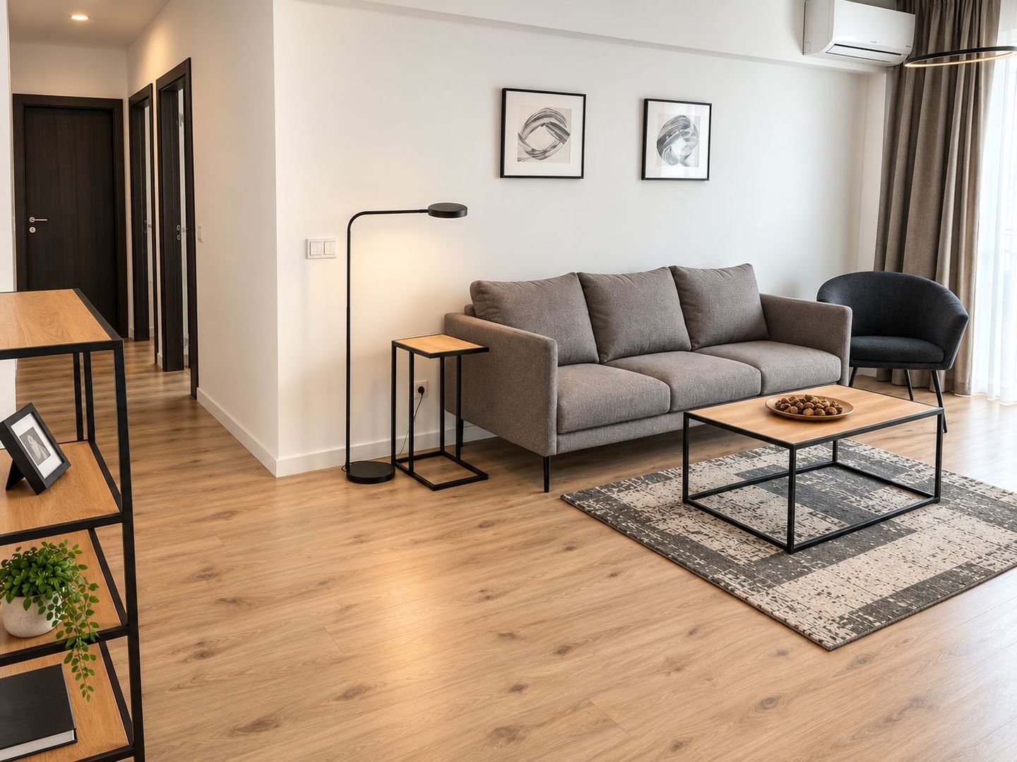 For Rent Modern 3-Room Apartment | Belvedere Residence | Pipera Metro - Poză 4