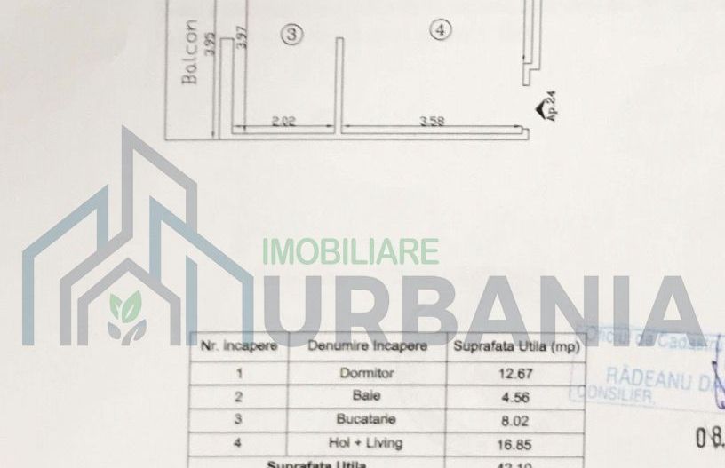 Apartament 2 camere cochet, cu loc de parcare, în Iris, Valea Lupului - Poză 15