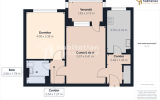 2 camere, et 3, bloc cu lift – vedere la bulevard,  Girocului - Kaola - Poză 22