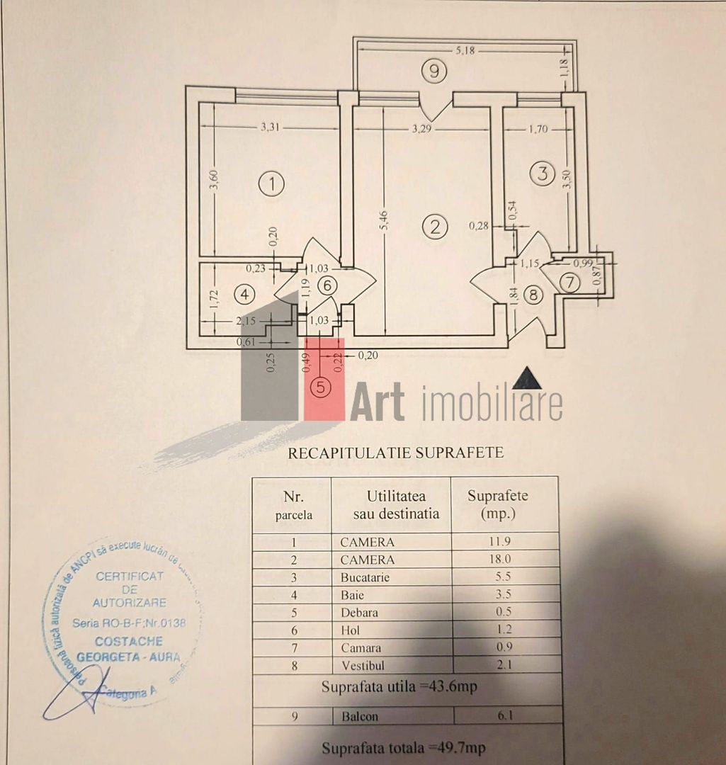 Vânzare apartament 2 camere Secuilor - Poză 3