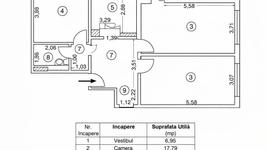 Apartament 4 camere de vanzare Dristor - Poză 16
