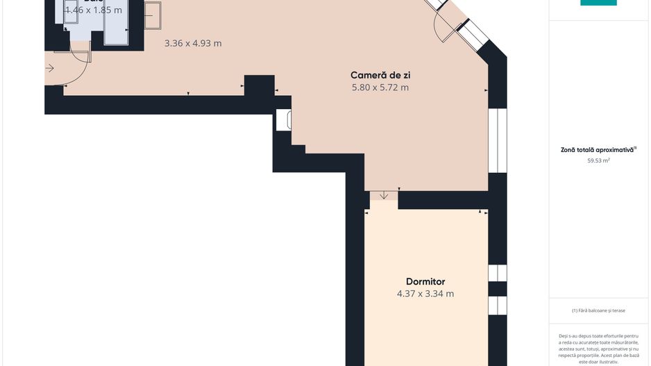 De închiriat-Palatul Bohuș, 2 camere, ultracentral - Poză 11