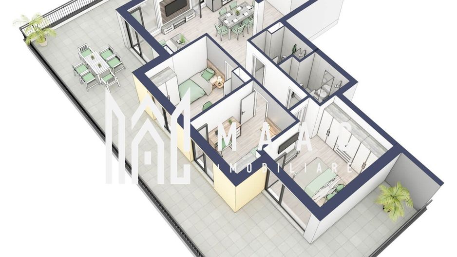 Penthouse 3 camere | Terasa 108 mp | Turnisor - Poză 4