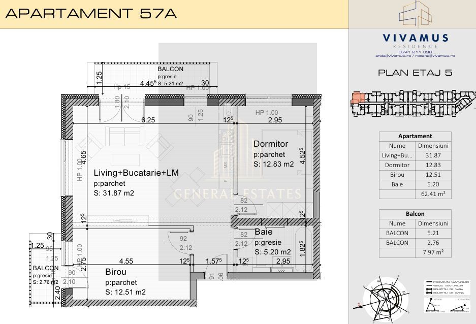 Apartament spre vanzare 3 camere, Coresi, Brasov - Poză 2