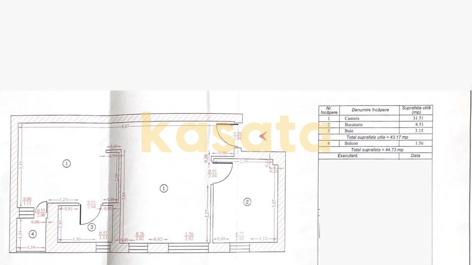 OPORTUNITATE | APARTAMENT 2 CAMERE | BELEVEDERE RESIDENCE | PARCARE - Schiță 10