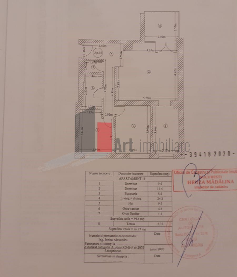 APARTAMENT 3 CAMERE LUX FLOREASCA - Poză 18