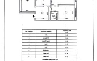 Apartament 3 camere, 65 mp – Vasile Aaron - Poză 8