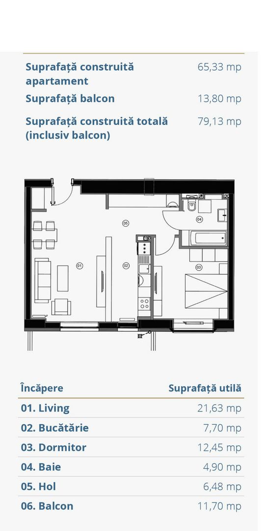Apartament 2 camere Aviatiei Tower - Poză 5