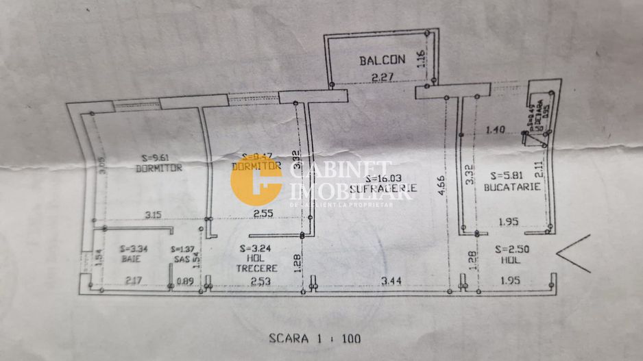 3 Camere Semidecomndat- Mobilat si Utilat- zona Zimbru - Poză 12