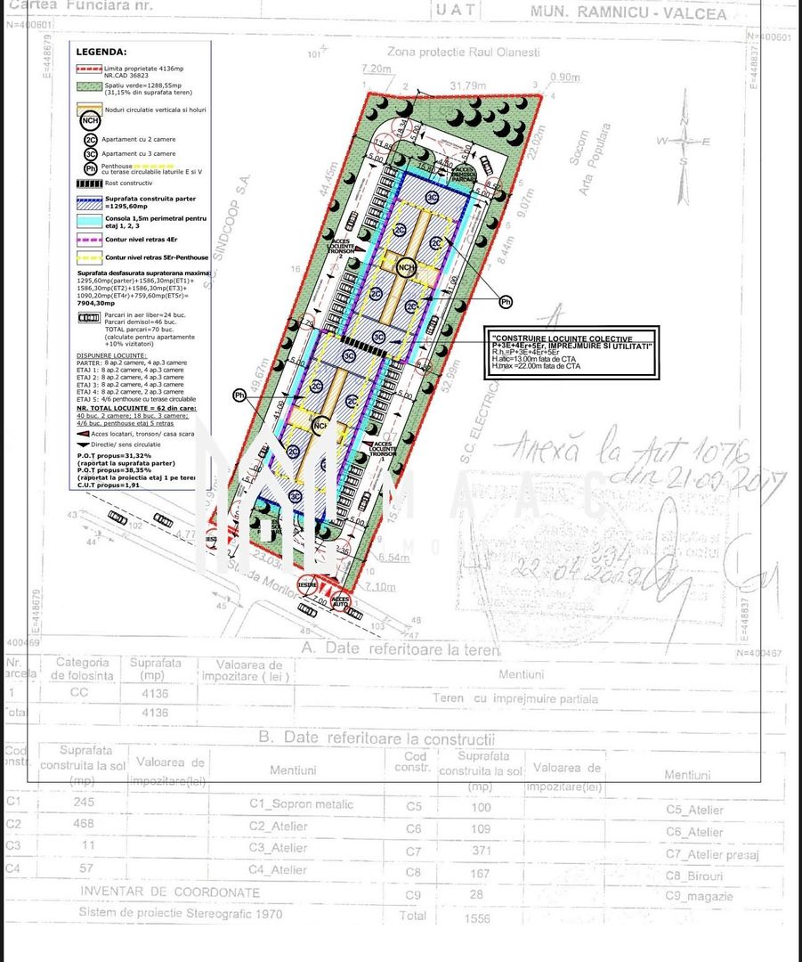 Teren | 4136 MP | Bloc D+P+3+4R+5R - Poză 4