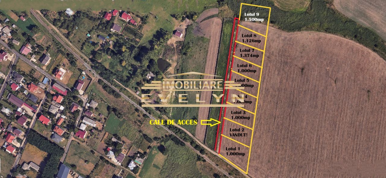 De vânzare terenuri intravilane – Catamărești Deal (după calea ferată) - Poză 1