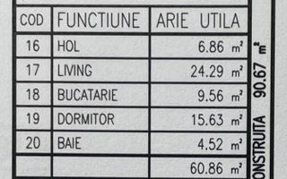 Apartament 2 camere, bloc nou, P+3, Ap.01, Parter, Bl.4 - CP2457326 - Poză 6