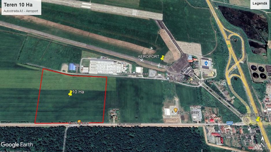 Teren lângă Aeroportul Internațional din Arad - Poză 1