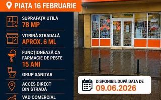 Spatiul Comercial stradal 78mp P-ta 16 Februarie -Farmaceutic format - Poză 2