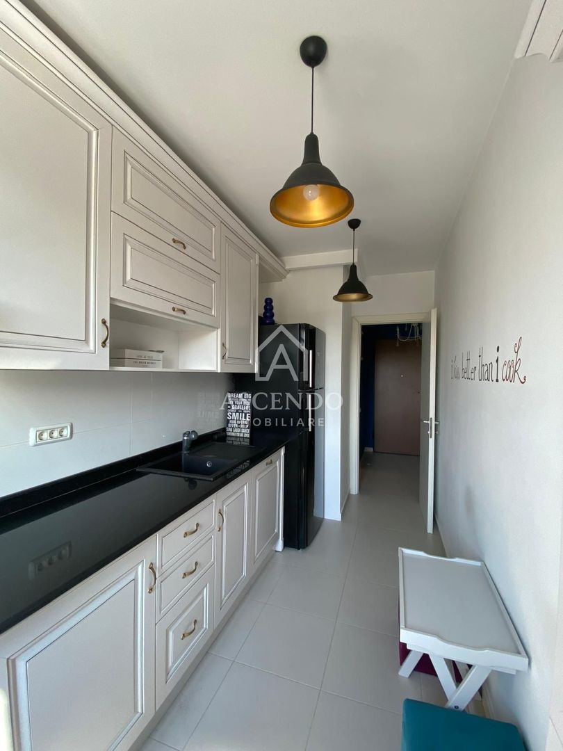 Apartament 3 camere, 2 bai premium mobilat lux , cu parcare inclusă - Poză 7