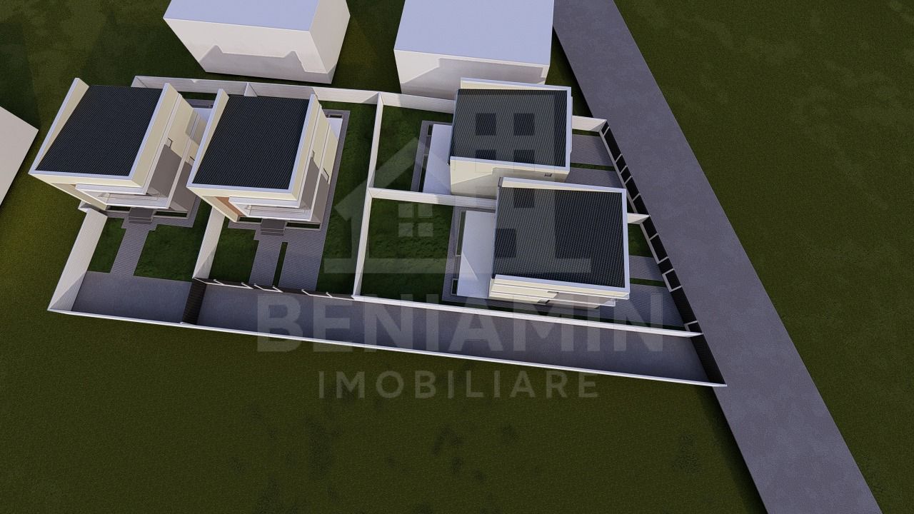 Vanzare 3 vile individuale noi cu design contemporan si teren generos - Poză 9