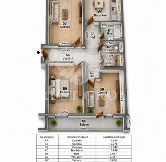Apartament 3 camere Floreasca | Loc de parcare - Poză 36