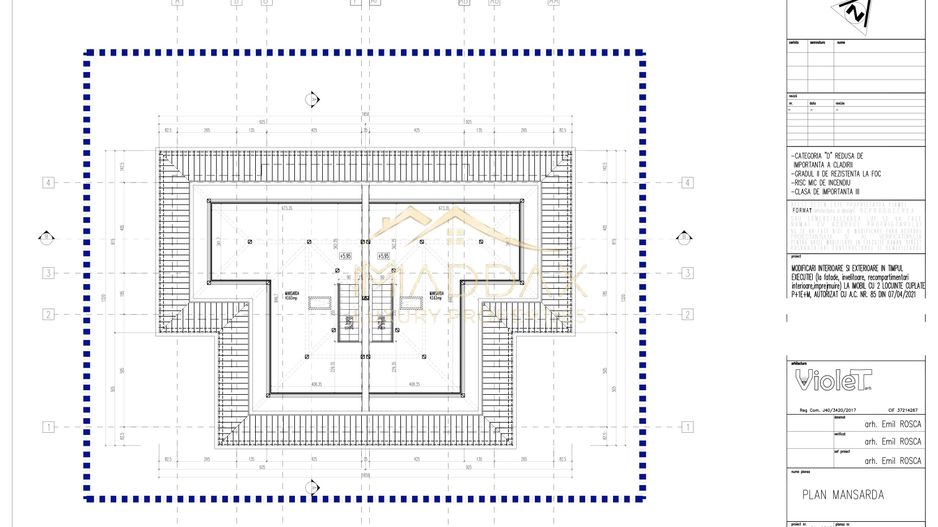Vil de tip Duplex *P+1E+M* | 176 mp utili | mobilată complet | Chitila - Schiță 63