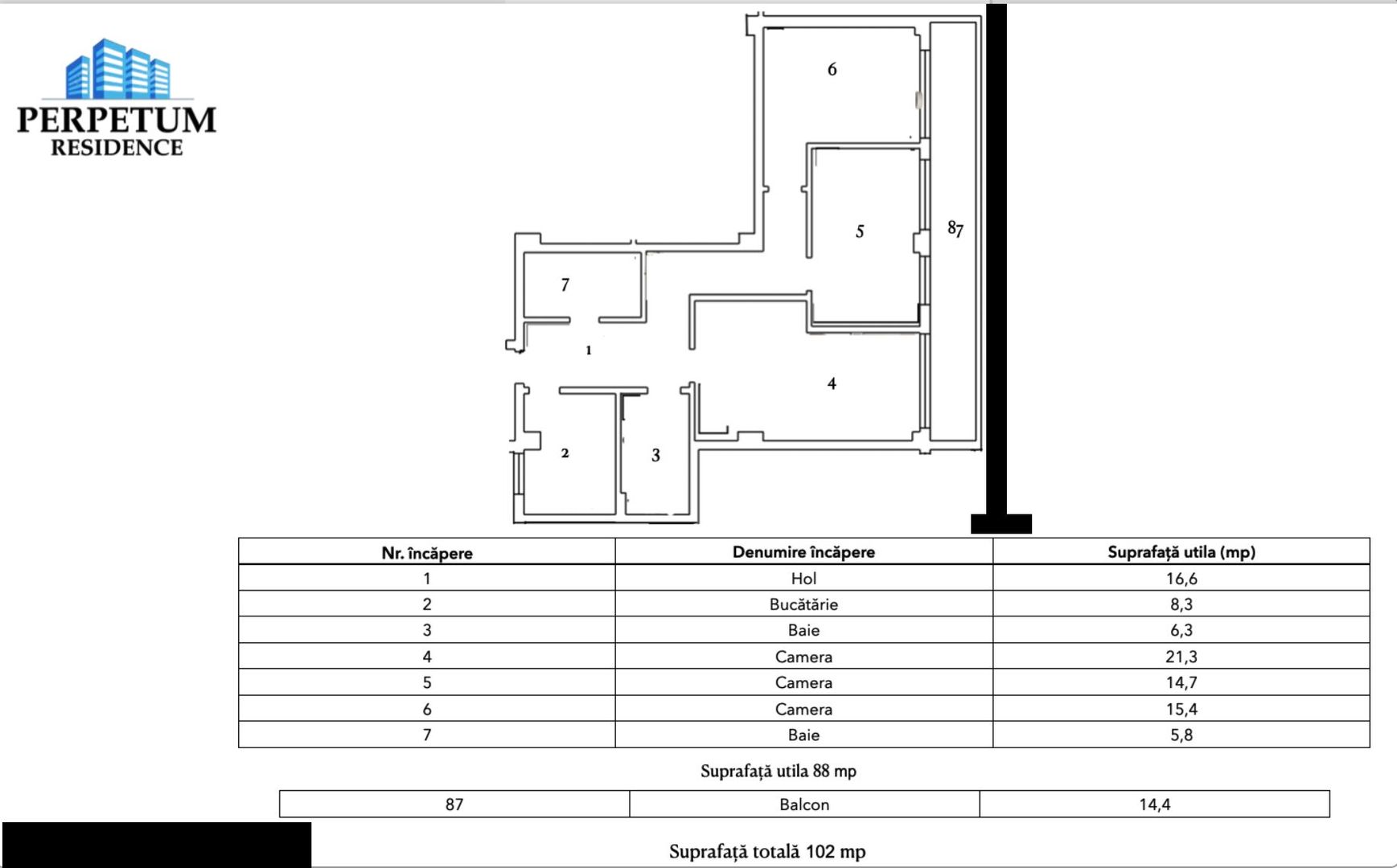 Tomis Nord/Carrefour-Apartament 3 camere decomandate, bloc nou. - Poză 4