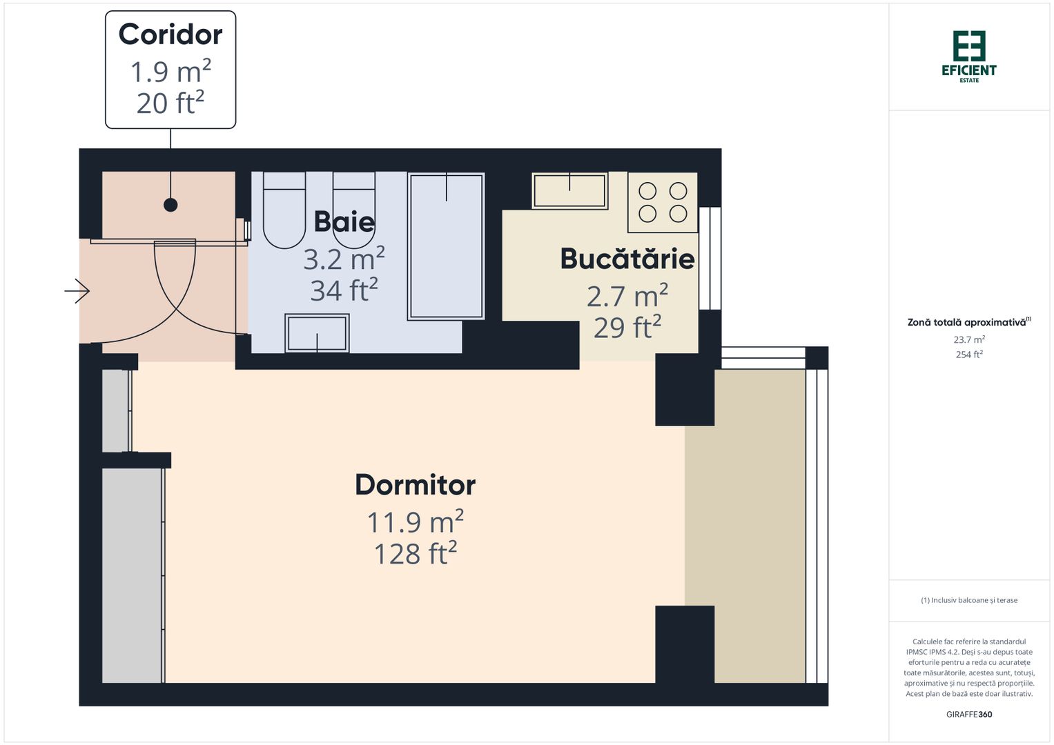 Garsonieră - Etaj 2 -  Zona Vlaicu - Poetului -Arad - Poză 16