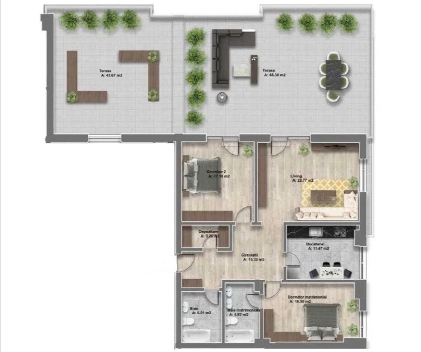 3 camere |  209.9mp | 2 locuri parcare | Sisesti-Baneasa - Poză 1