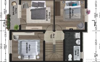 de neratat - vila la alb/4cam,2bai+parcare/centru Popesti Leordeni - Poză 9